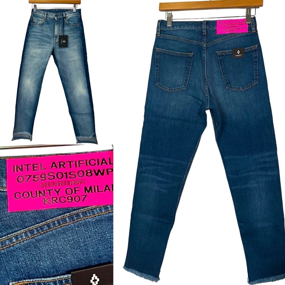 🌟💕NWT💕🌟 MARCELO BURLON County of Milan🌟 TWO TONE Jeans SZ 27